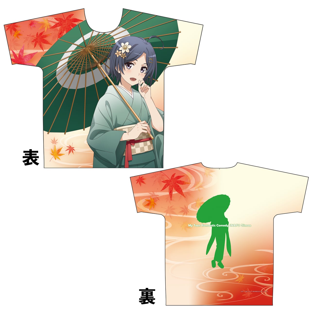 やはり俺の青春ラブコメはまちがっている。完_Lサイズ_【描き下ろし】フルグラフィックTシャツ　2WAYトリコット　小町（紅葉狩り）