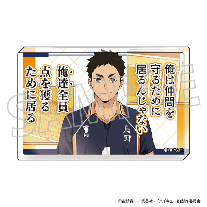 ハイキュー!!_アクリルブロック／澤村大地 | ハイキュー!!公式グッズ