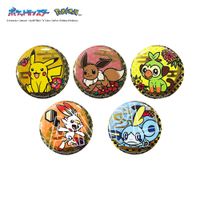 ポケットモンスター_切り絵シリーズ 箔押し缶バッジ A【BOX/5個入り
