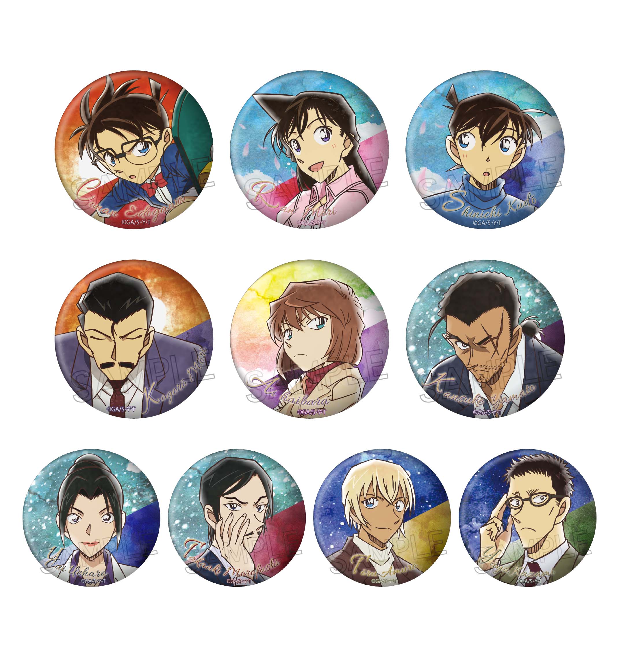 名探偵コナン_ヴィンテージシリーズ 缶バッジ Vol.8【BOX／10個