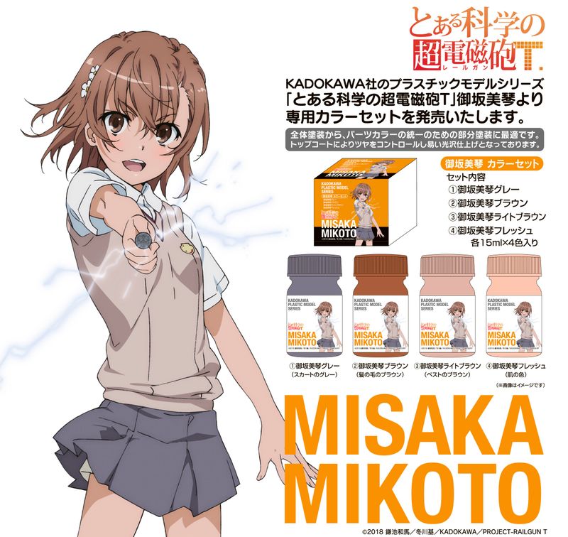 とある科学の超電磁砲T_KADOKAWA PLASTIC MODEL SERIES 御坂美琴