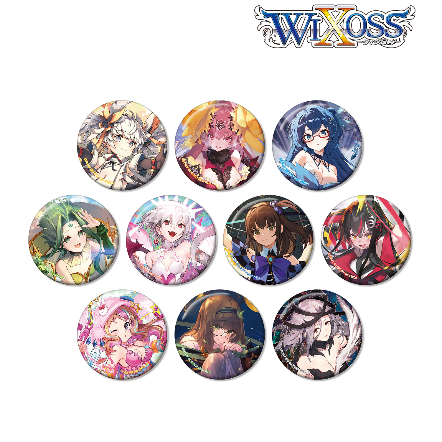 ウィクロス（WIXOSS）_トレーディング缶バッジ(単位/コンプリートBOX)【BOX/10パック入り】