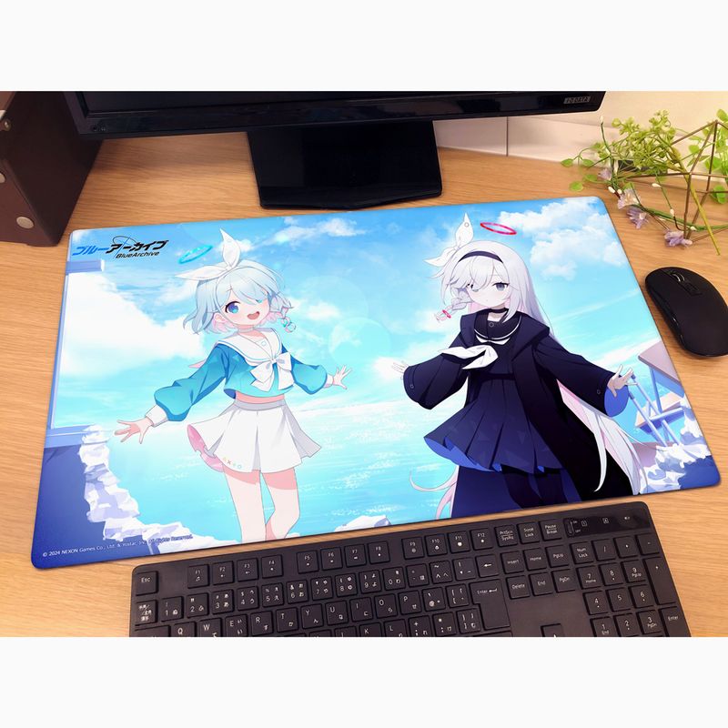ブルーアーカイブ_描き下ろしラバーマット（アロナ＆プラナ） | ブルー