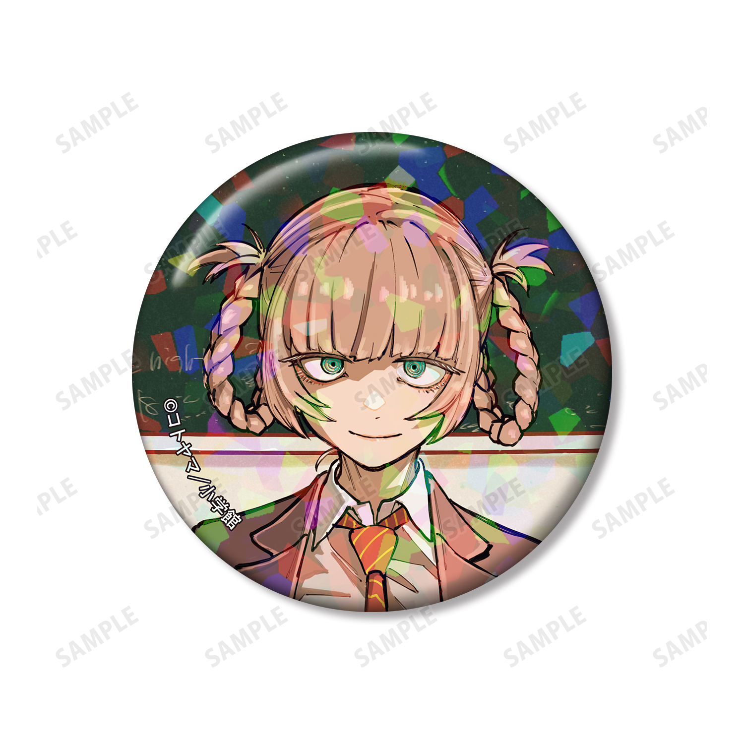 よふかしのうた_七草ナズナ ホログラム缶バッジ2個セット ver.D