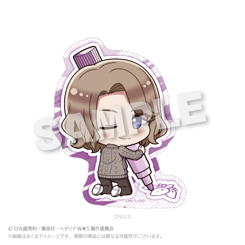 ヘタリア World★Stars_ミニキャラステッカー　おえかきっちょ ver.　フランス