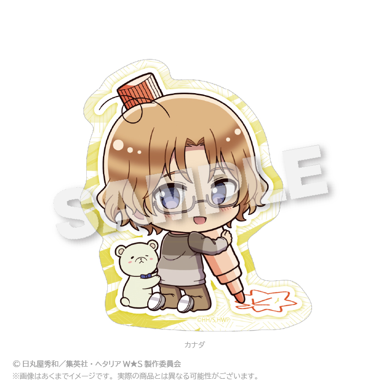 ヘタリア World★Stars_ミニキャラステッカー　おえかきっちょ ver.　カナダ