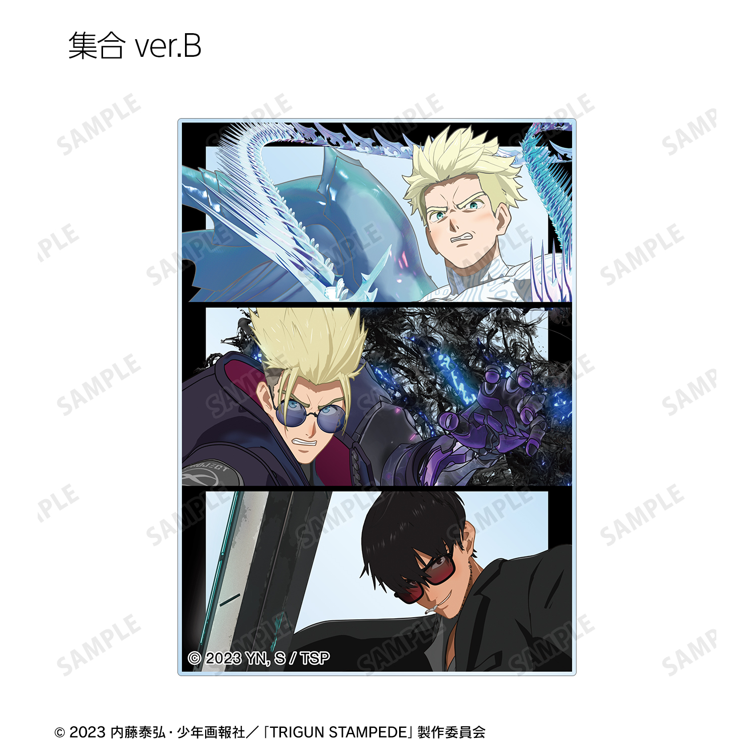 トライガントレーディングカードなど TRIGUN STAMPEDE_トレーディング放送1周年記念ビジュアルアクリル