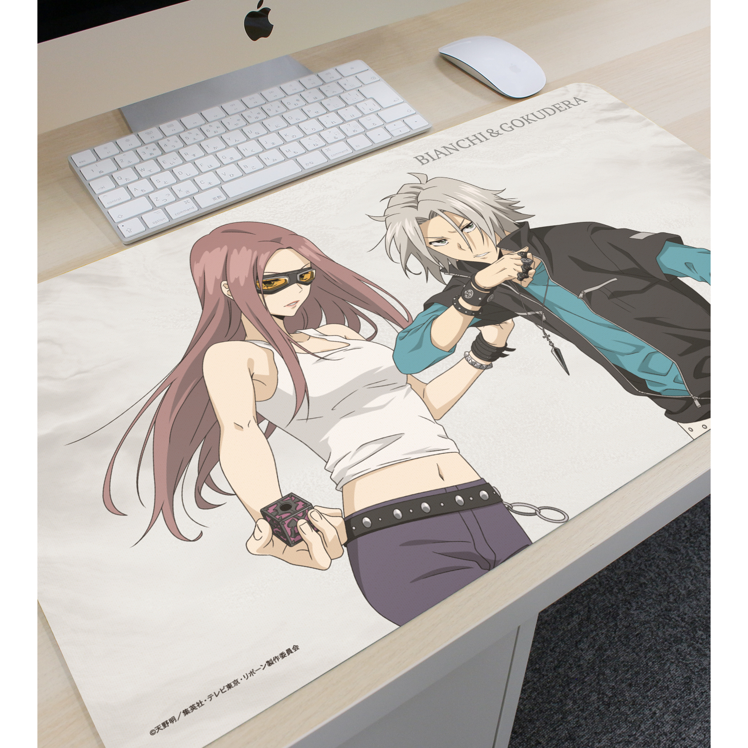 獄寺隼人 デスクマット 家庭教師ヒットマンREBORN!_描き下ろし 獄寺 隼人 & ビアンキ(10年後