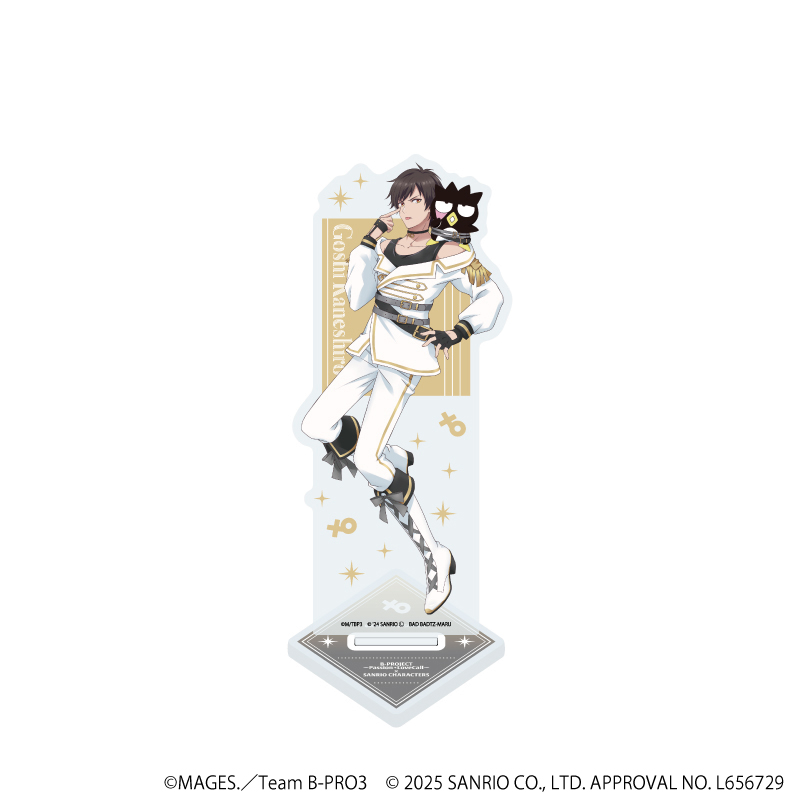 B-PROJECT?熱烈＊ラブコール?×サンリオキャラクターズ_アクリルスタンド03/金城剛士×バッドばつ丸(等身イラスト)