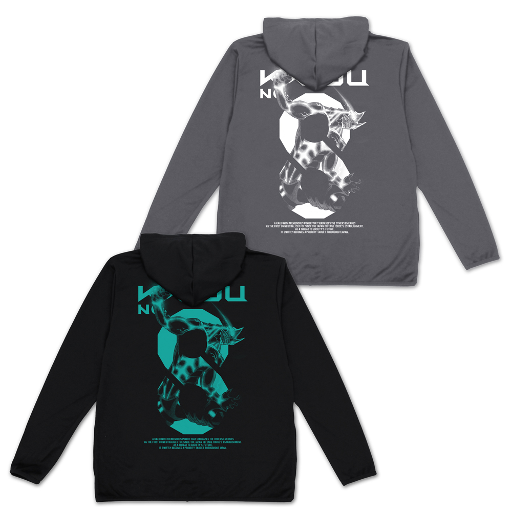 怪獣8号_Mサイズ_薄手ドライパーカー/BLACK