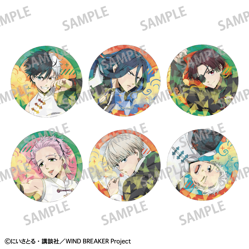 WIND BREAKER_トレーディングホログラム缶バッジ チャイナアクション【BOX／6個入り】
