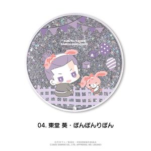 주술회전 × 산리오 캐릭터즈_글리터 코스터 04. 도도 아오이 · 혼봉 리본
