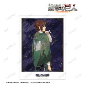 진격의 거인_신작 한지 싸우는 등 ver. grunge CANVAS A3 매트 가공 포스터