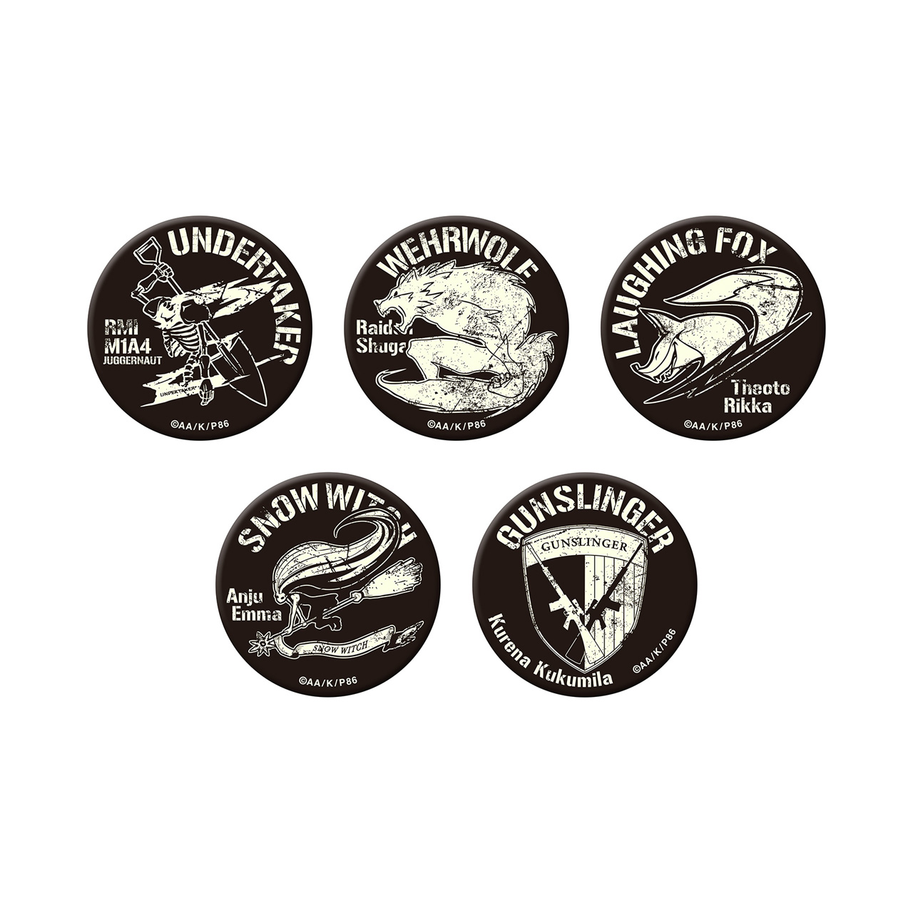 86ーエイティシックスー_高発光缶バッジ ガンスリンガー | 公式グッズ