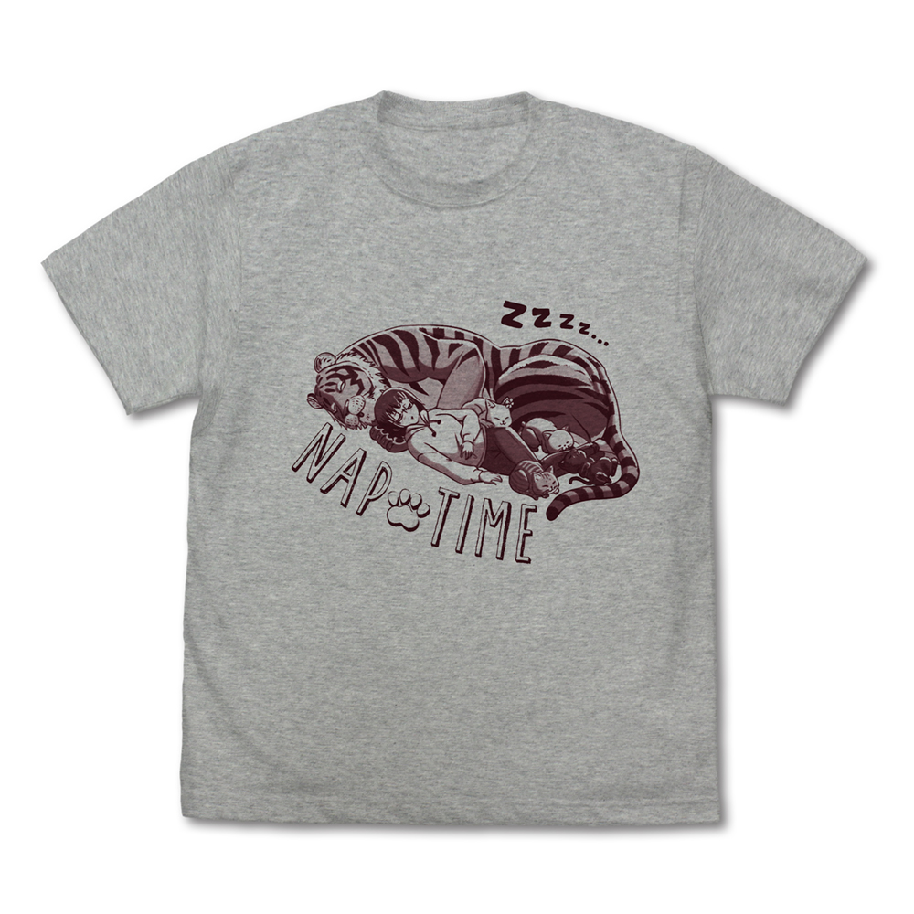 ラーメン赤猫_Lサイズ_おひるね Tシャツ/MIX GRAY