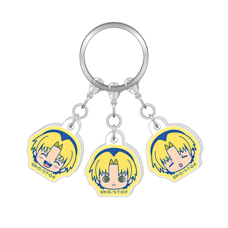 ヒカルの碁 ヒカ碁 碁石風根つけ付き チェーンキーホルダー 進藤ヒカル 藤原佐為 ヒカルの碁_三面相キーリング / 進藤ヒカル | ヒカルの碁公式グッズ