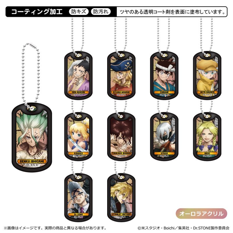Dr.STONE_アクリルドッグタグキーホルダー【コンプリートBOX／11個入り