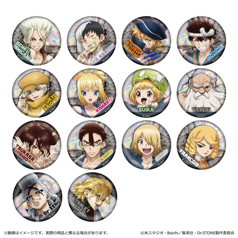 Dr.STONE_ホログラム缶バッジ【コンプリートBOX／14個入り】 | Dr