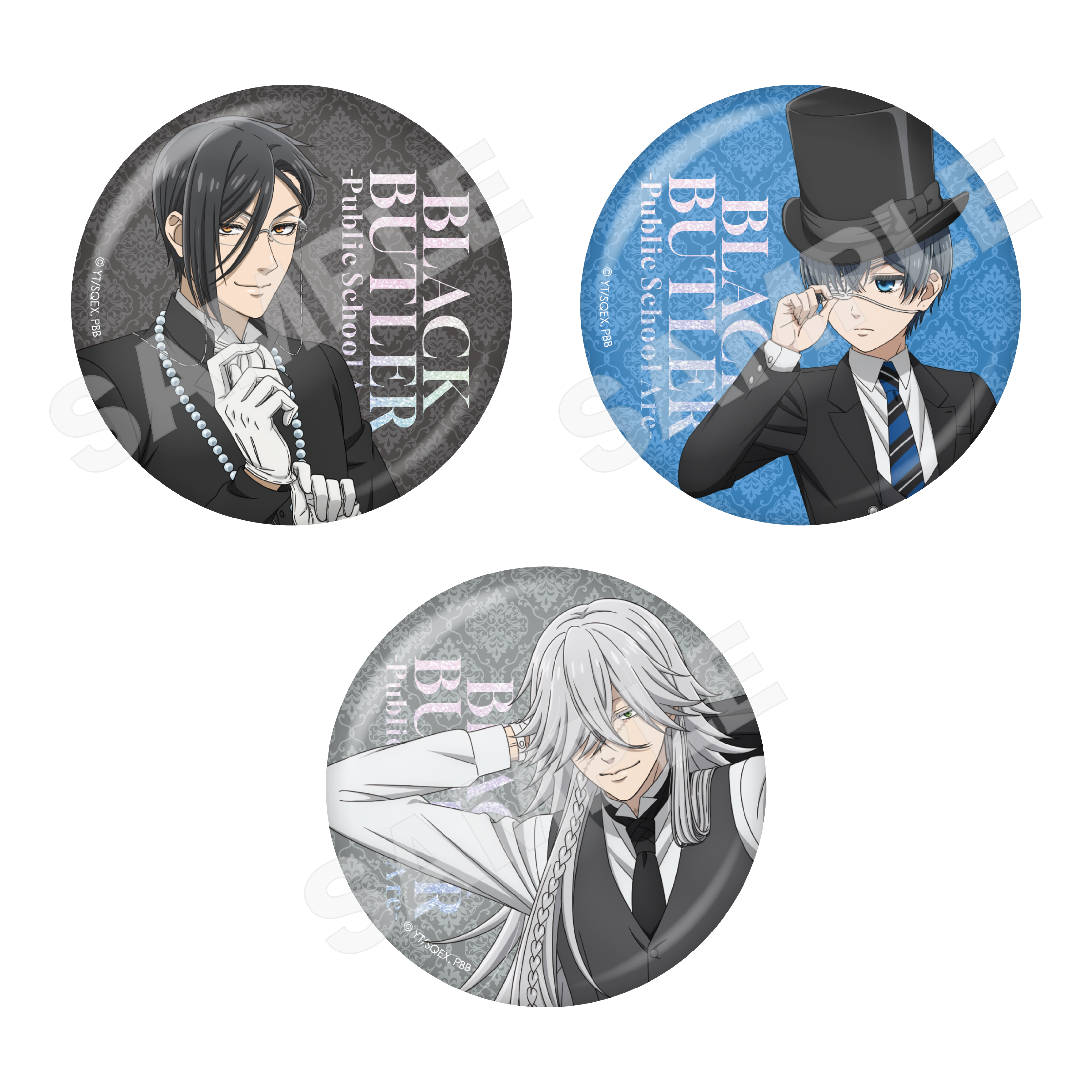コンプリート品！！】黒執事 TSUTAYA POPUP ホログラム缶バッジ