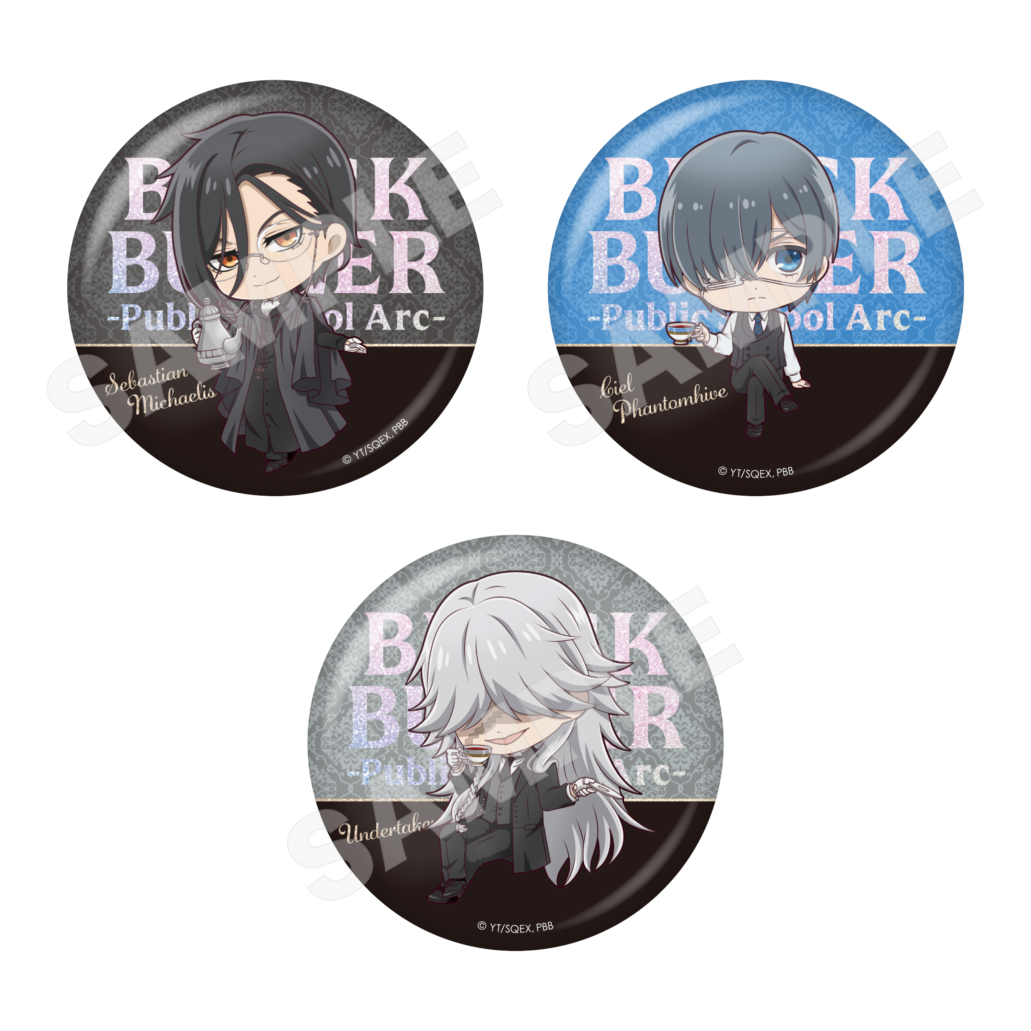 コンプリート品！！】黒執事 TSUTAYA POPUP ホログラム缶バッジ