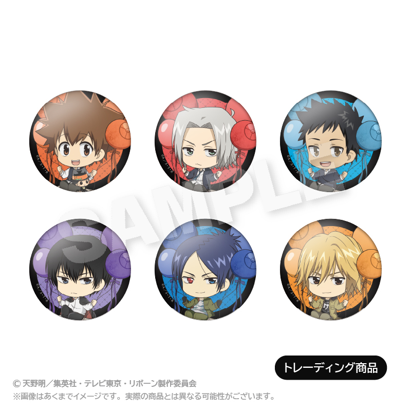 家庭教師ヒットマンREBORN!_トレーディングばるんこ缶バッジ Aボックス 【BOX／6個入り】