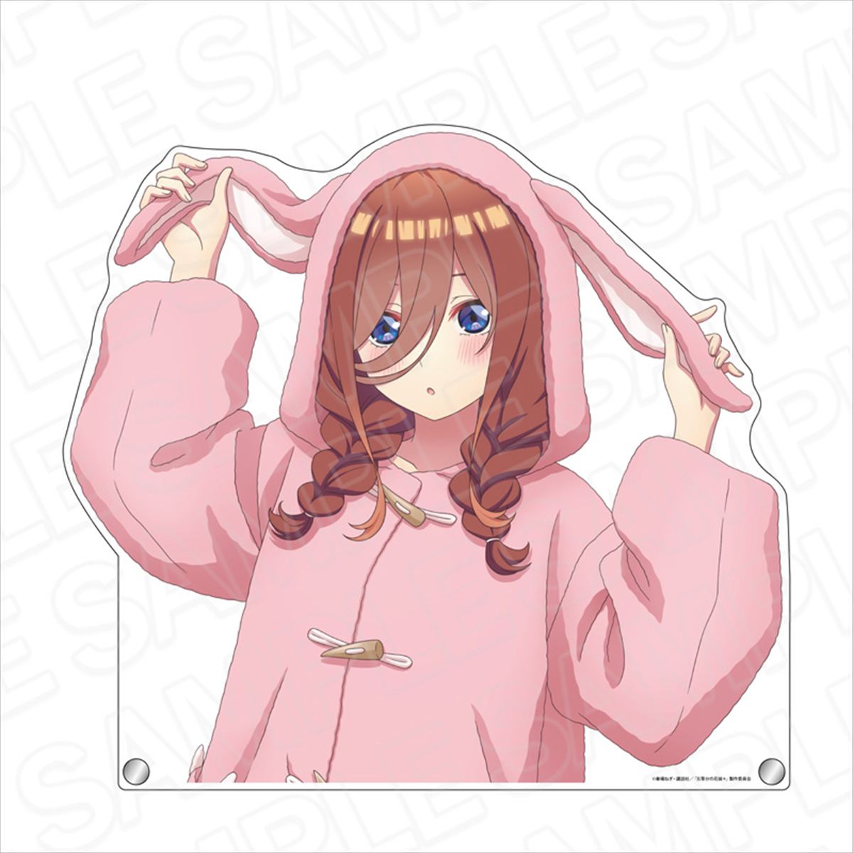 五等分の花嫁*_特大ダイカットアクリルボード 三玖 アニマルパーカー 