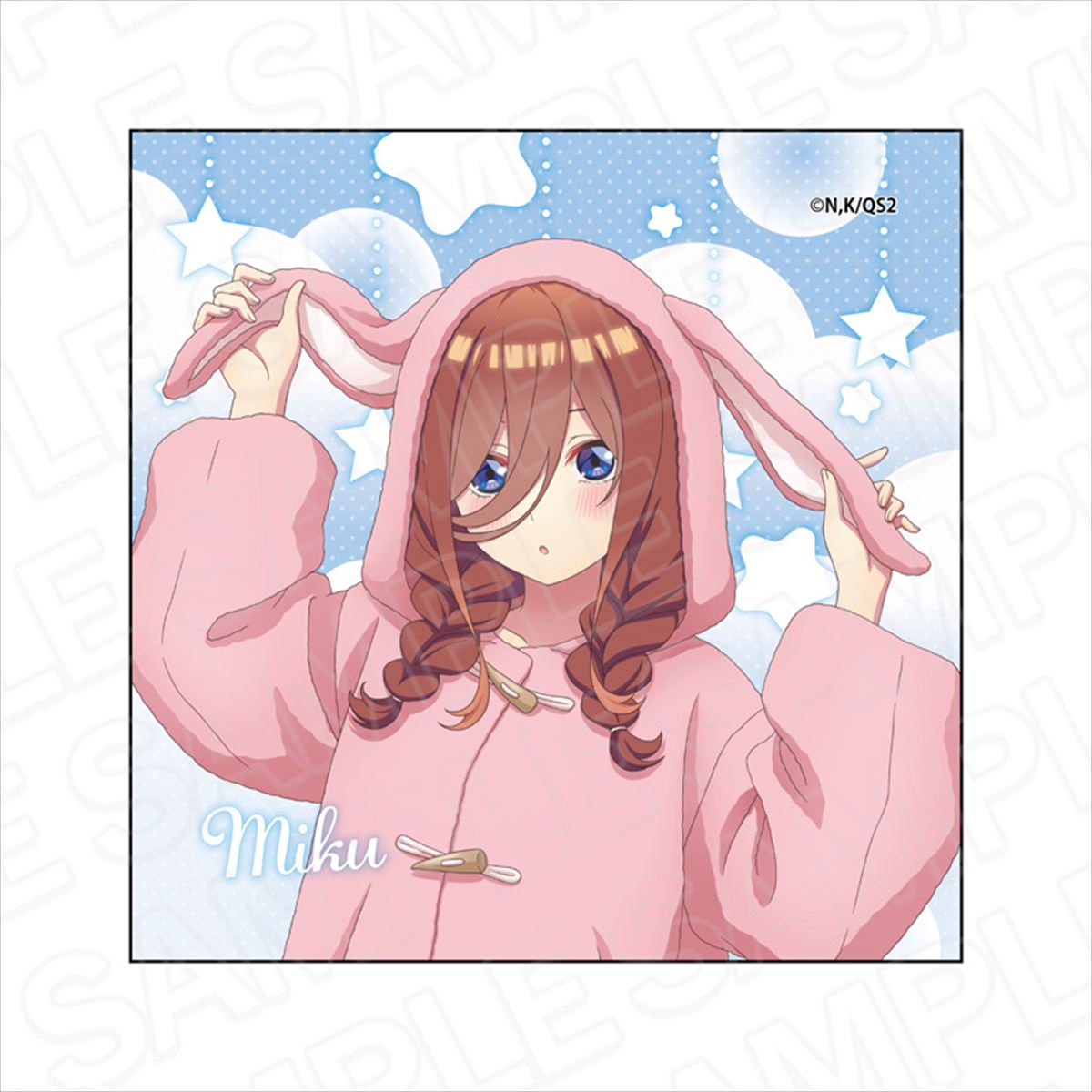 五等分の花嫁*_マイクロファイバー 三玖 アニマルパーカー ver.