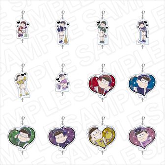 おそ松さん ジャージメイド ハートホログラム缶バッジ おそ松14個セット おそ松さん_ハート型ホログラムカンバッジ(ブラインド) ジャージ