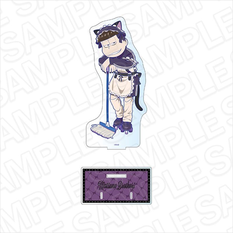 おそ松さん_リボン付きデカアクリルスタンド 一松 ジャージメイド ver