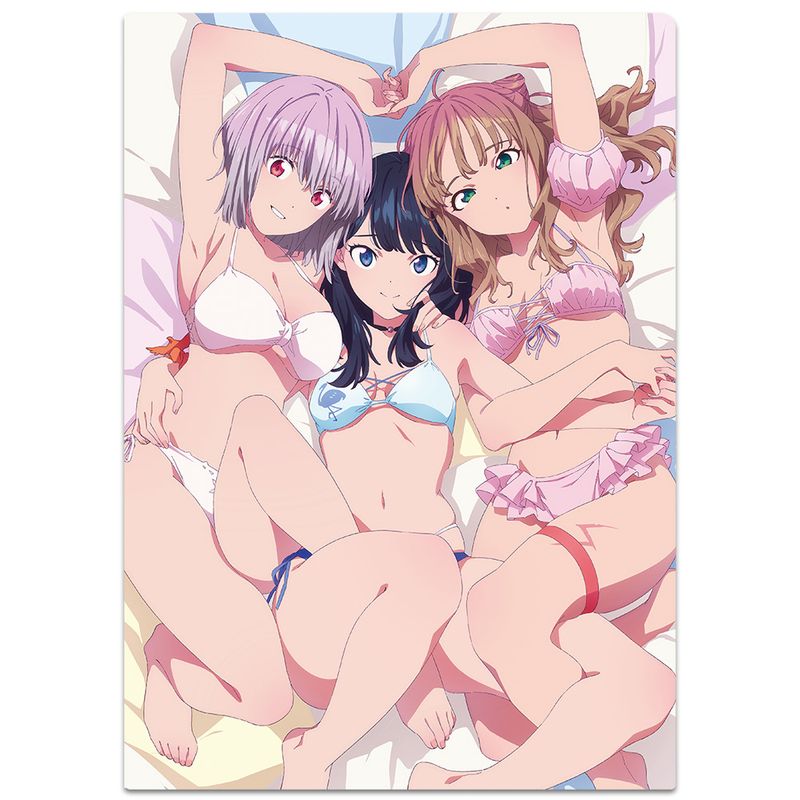 グリッドマン ユニバース_クリアファイル 六花&アカネ&夢芽