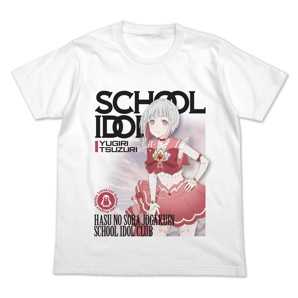 ラブライブ!蓮ノ空女学院スクールアイドルクラブ_Mサイズ_夕霧綴理 フルカラーTシャツ オフィシャルカードゲームVer./WHITE