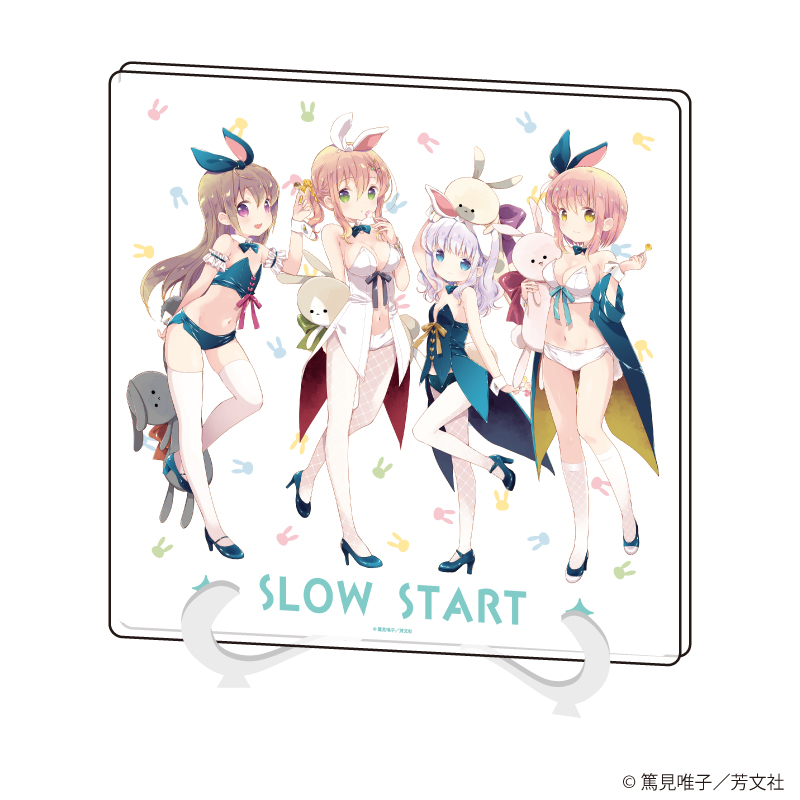 スロウスタート_アクリルアートボード01/整列デザイン(描き下ろしイラスト)