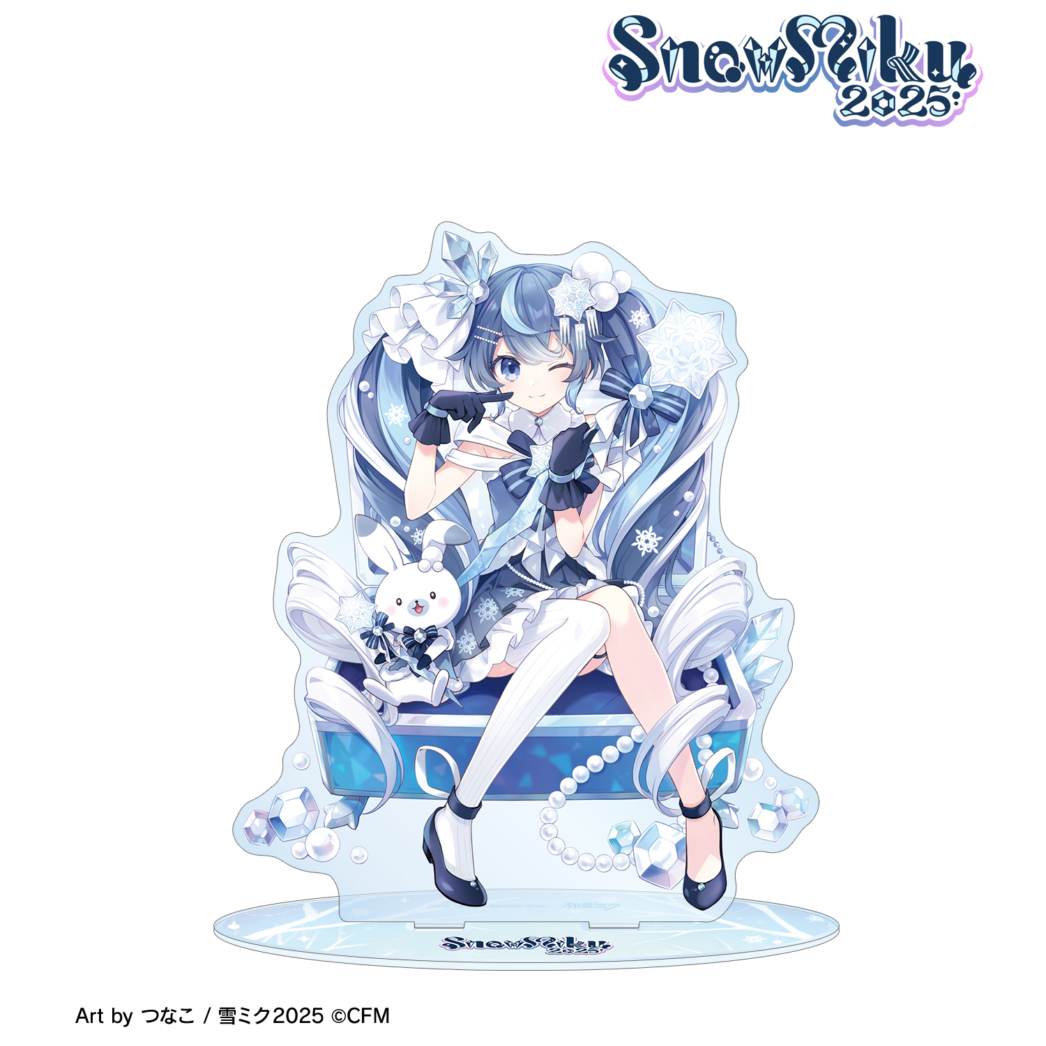 SNOW MIKU 2025_雪ミク Art by つなこ 特大アクリルスタンド