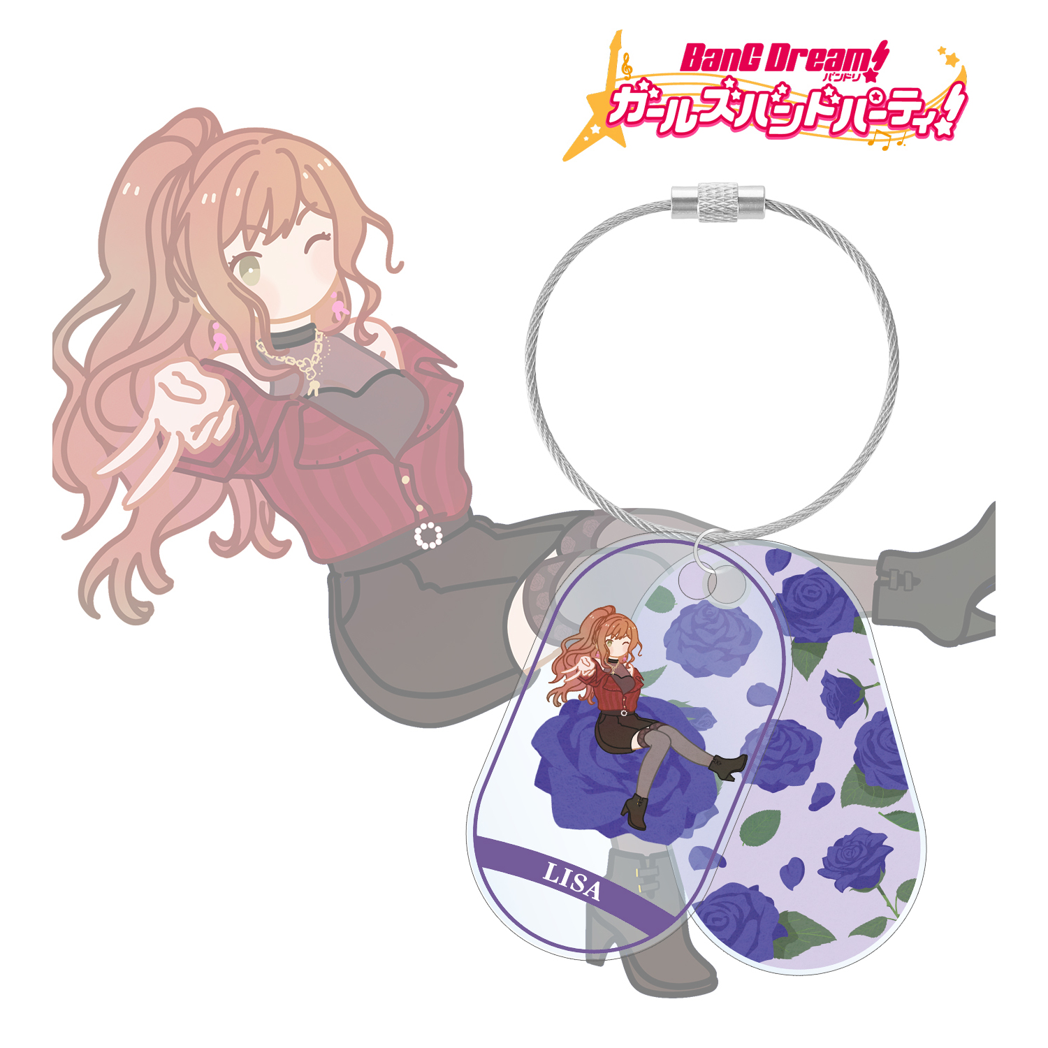 バンドリ！ ガールズバンドパーティ！_今井 リサ Botania 2連ワイヤーアクリルキーホルダー