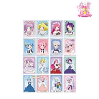 プリパラ　サンリオコラボ　缶バッジ　セット プリパラ10周年×サンリオキャラクターズ_ホログラムハート型缶バッジ