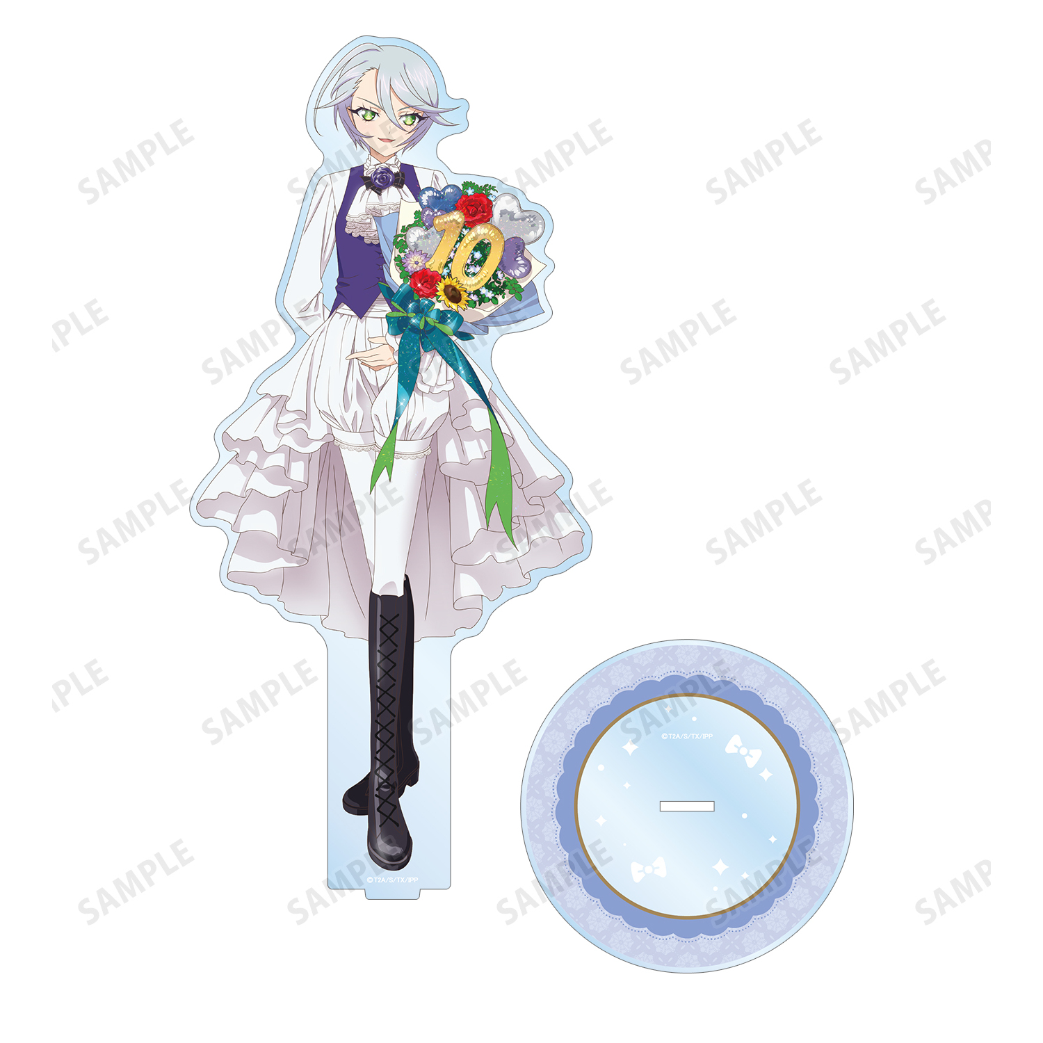 プリパラ アニメージュ アクリルスタンド アクリルパネル 紫京院ひびき プリパラ10周年_描き下ろし 紫京院ひびき 花まつりver. 特大アクリル