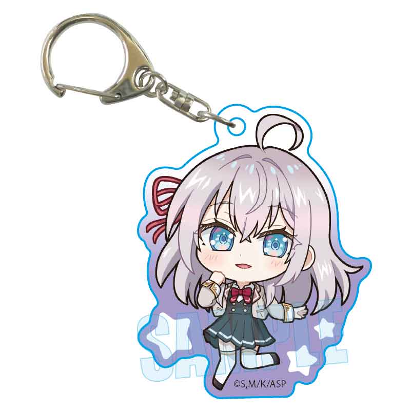 時々ボソッとロシア語でデレる隣のアーリャさん_ぷかっしゅアクリルキーホルダー アリサ・ミハイロヴナ・九条(制服)