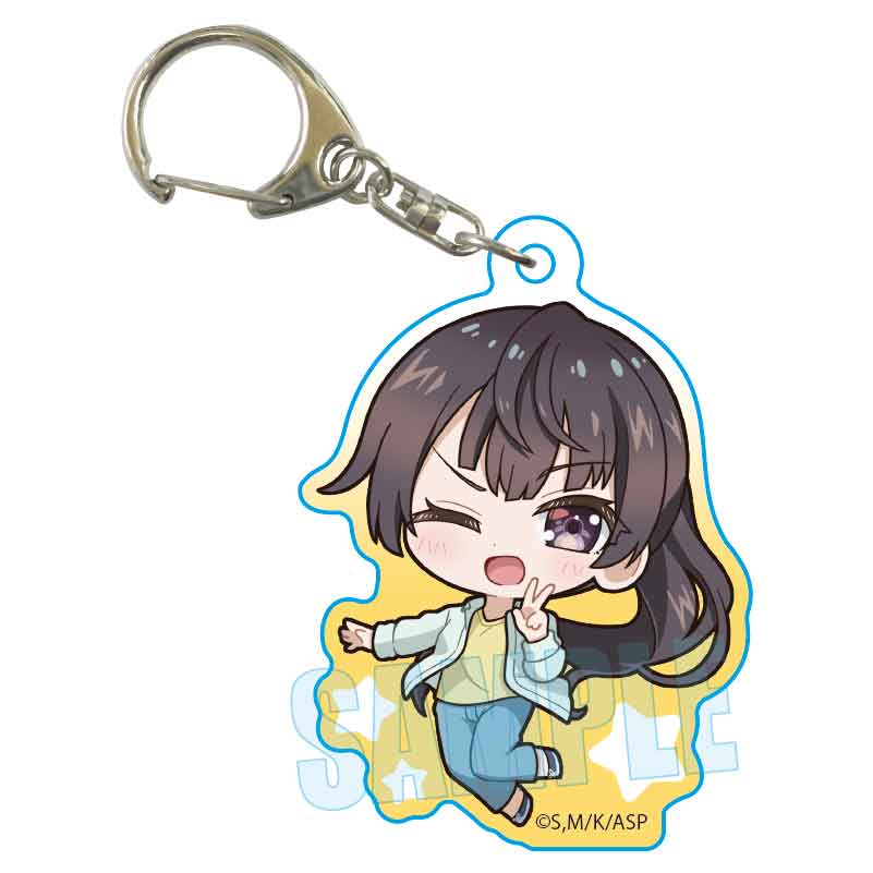 時々ボソッとロシア語でデレる隣のアーリャさん_ぷかっしゅアクリルキーホルダー 周防 有希(私服)