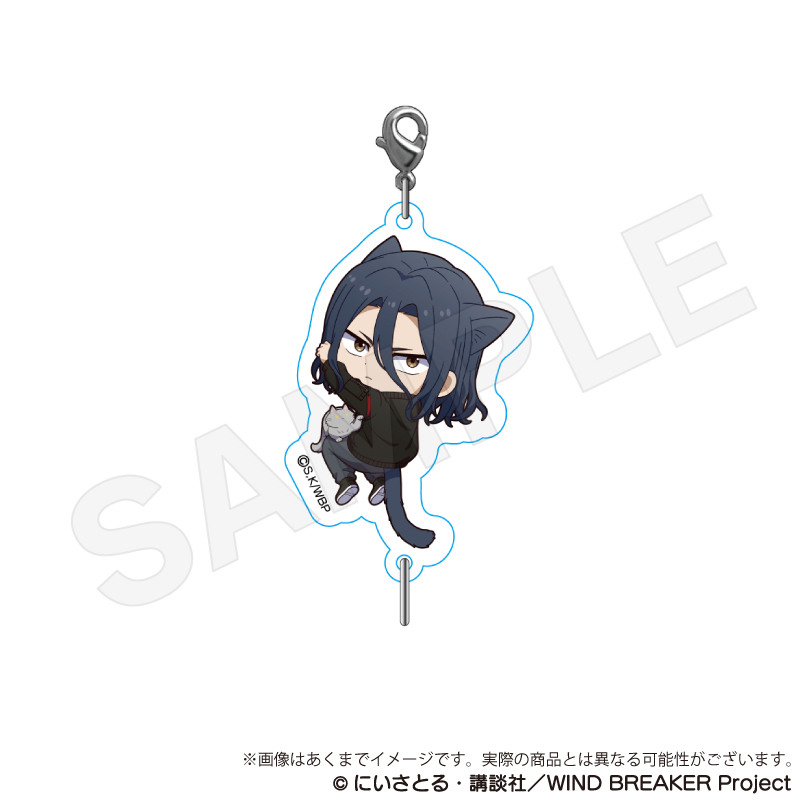 WIND BREAKER 梶連　ひっつきにゃんvar.まとめ売り グッズ-スタンドポップ】WIND BREAKER ミニキャラスタンド
