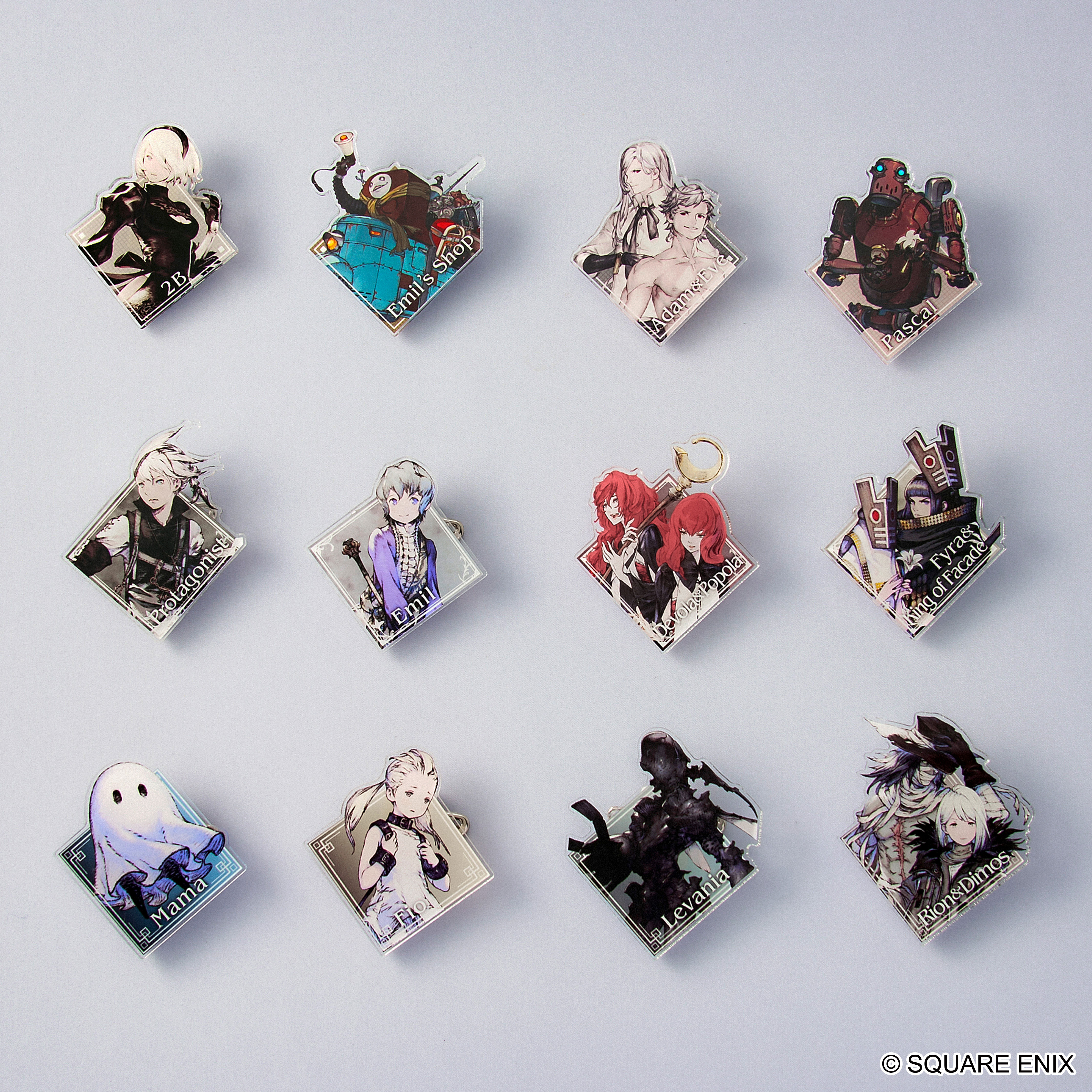 NieR Series_アクリルバッジコレクション Vol.1【BOX／12個入り】