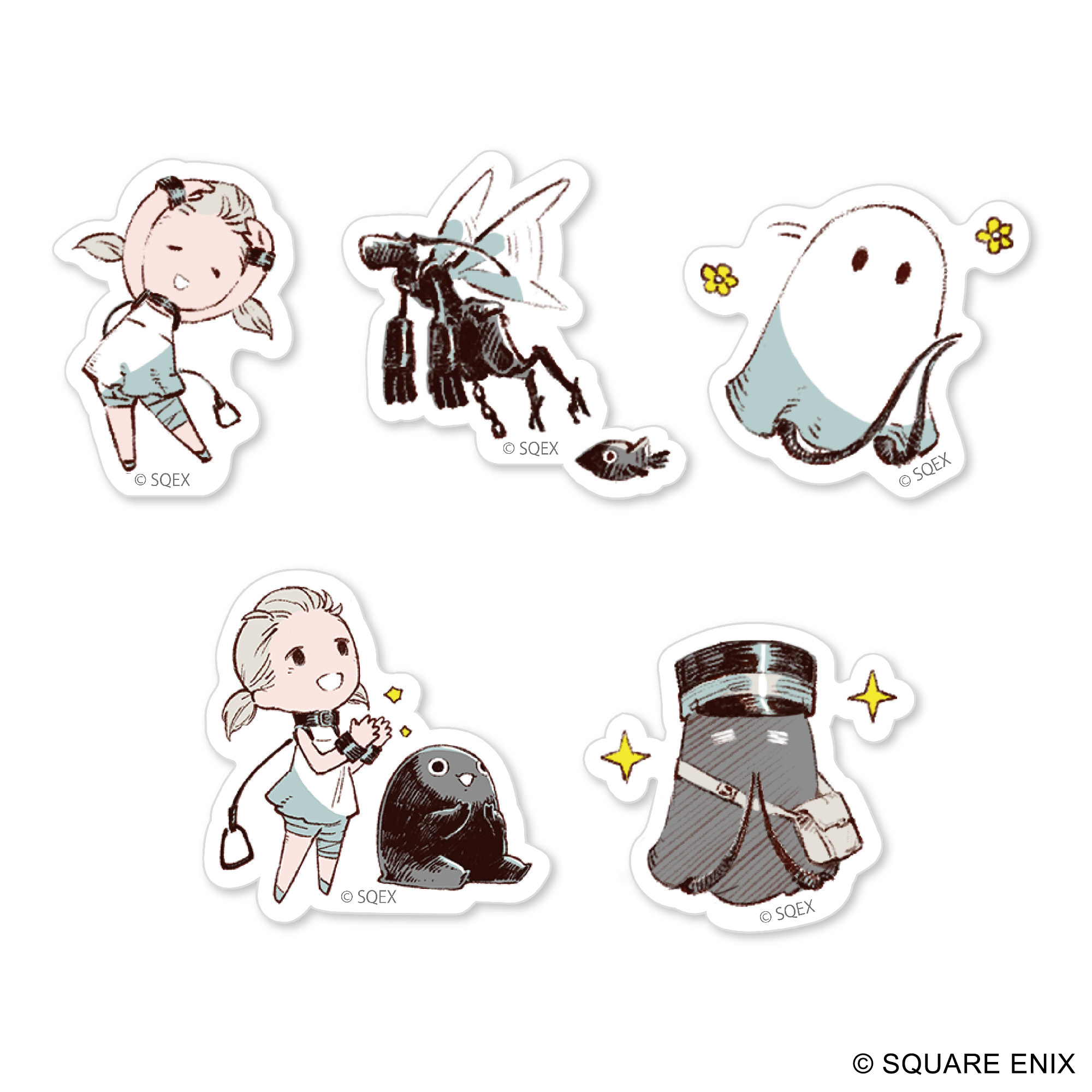 NieR Re[in]carnation_ステッカーセット ミニキャラ