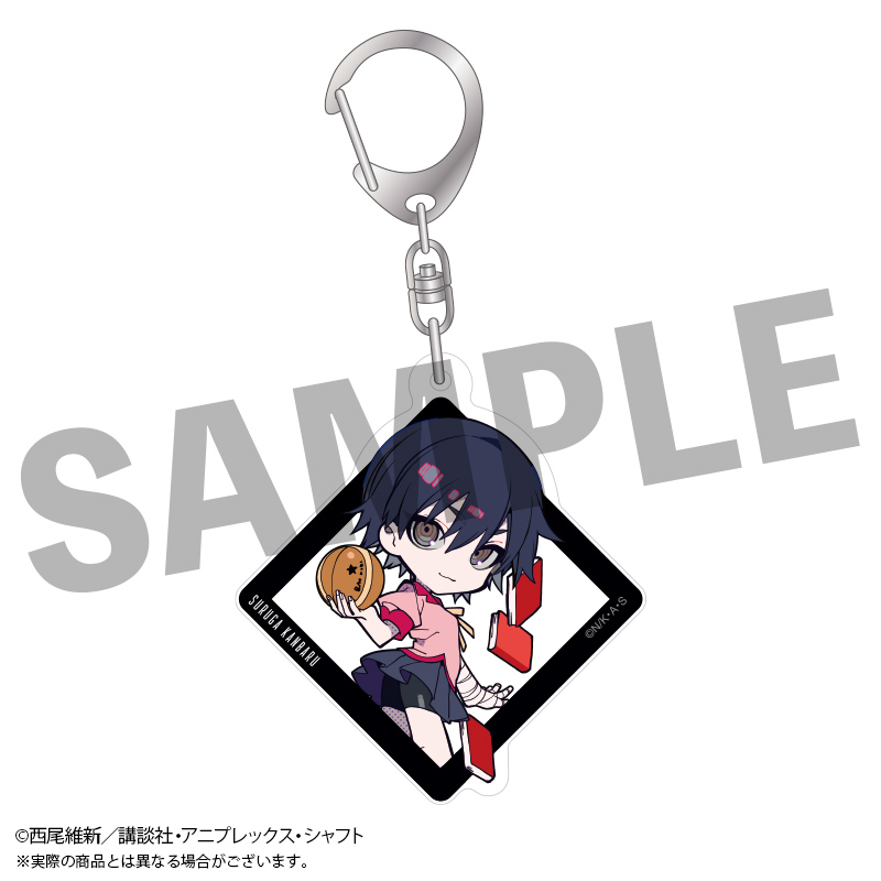 物語シリーズ×望月けい_ちびキャラアクリルキーホルダー　神原 駿河