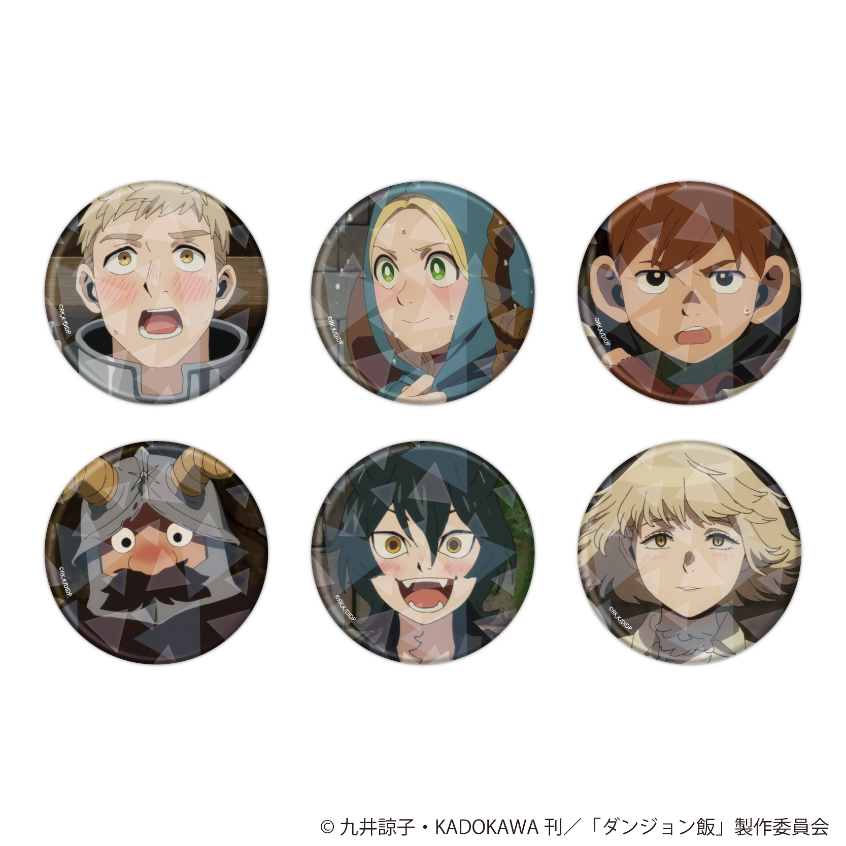 ダンジョン飯_(57mm)_ホログラム缶バッジ02/BOX(全6種)(場面写イラスト)【コンプリートBOX/6個入り】