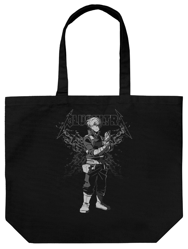 僕のヒーローアカデミア_轟焦凍 ラージトート/BLACK