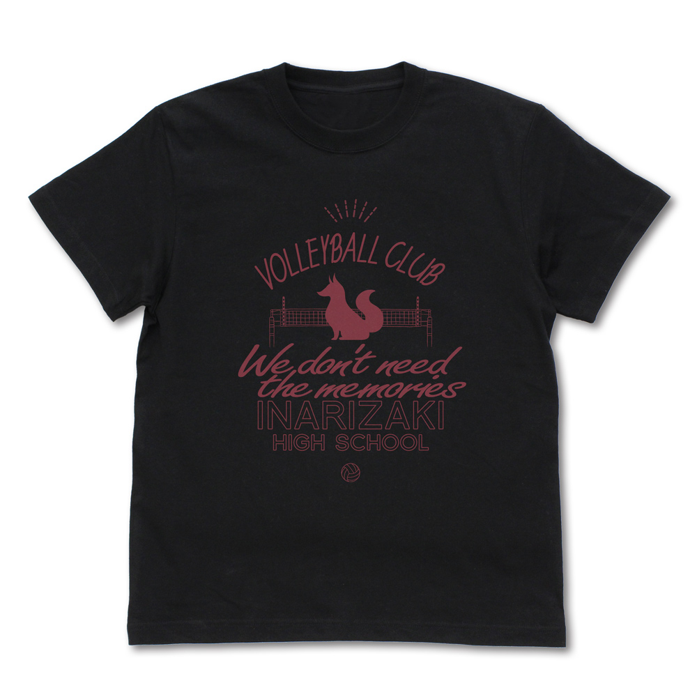 ハイキュー!!_Mサイズ_稲荷崎高校バレーボール部 アイコンマークカレッジ Tシャツ/BLACK