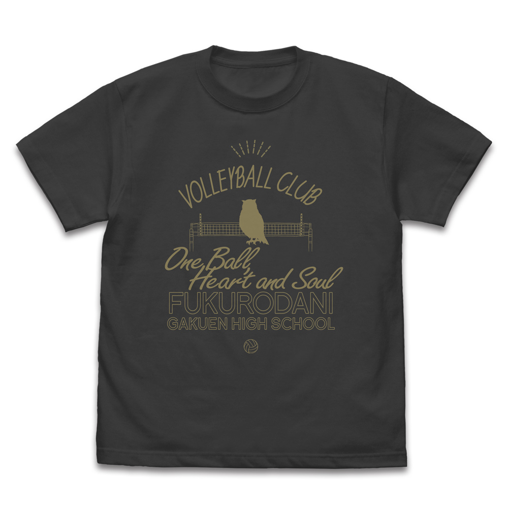 ハイキュー!!_Mサイズ_梟谷学園高校バレーボール部 アイコンマークカレッジ Tシャツ/SUMI