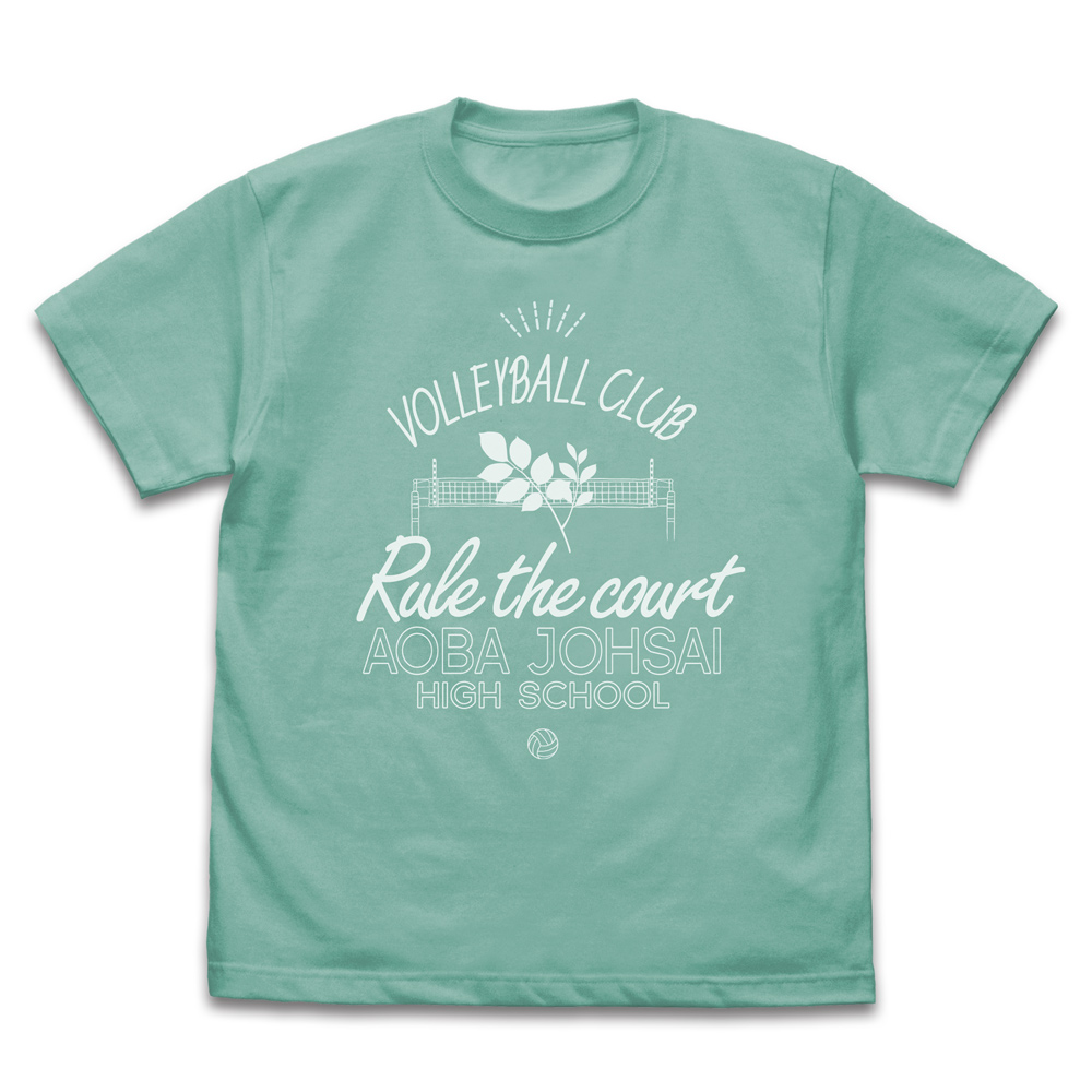 ハイキュー!!_Mサイズ_青葉城西高校バレーボール部 アイコンマークカレッジ Tシャツ/MINT GREEN