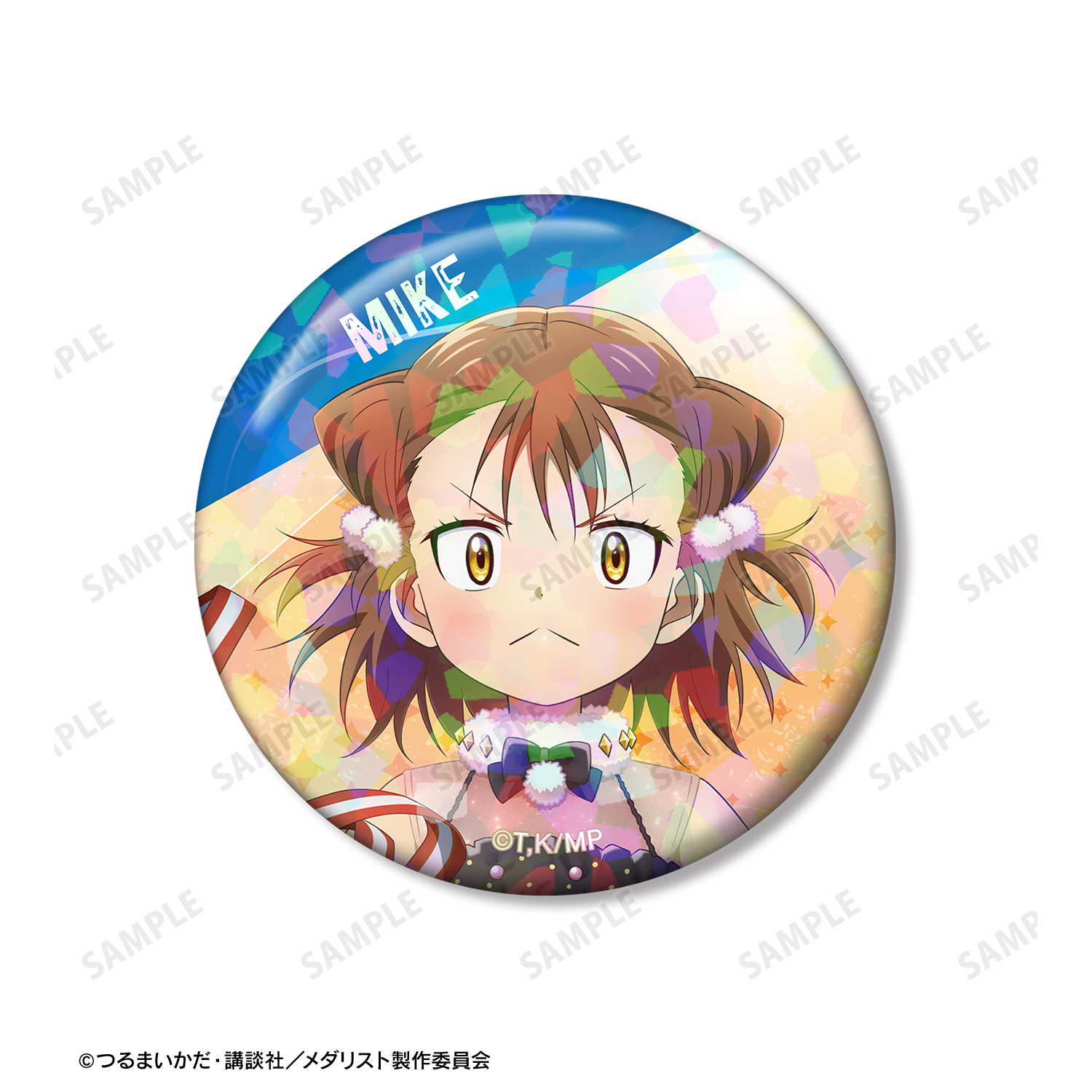 メダリスト プライズ ピックイラスト 缶バッジ 三家田 涼佳 TVアニメ「メダリスト」 - 三家田涼佳&那智鞠緒 ホログラム缶