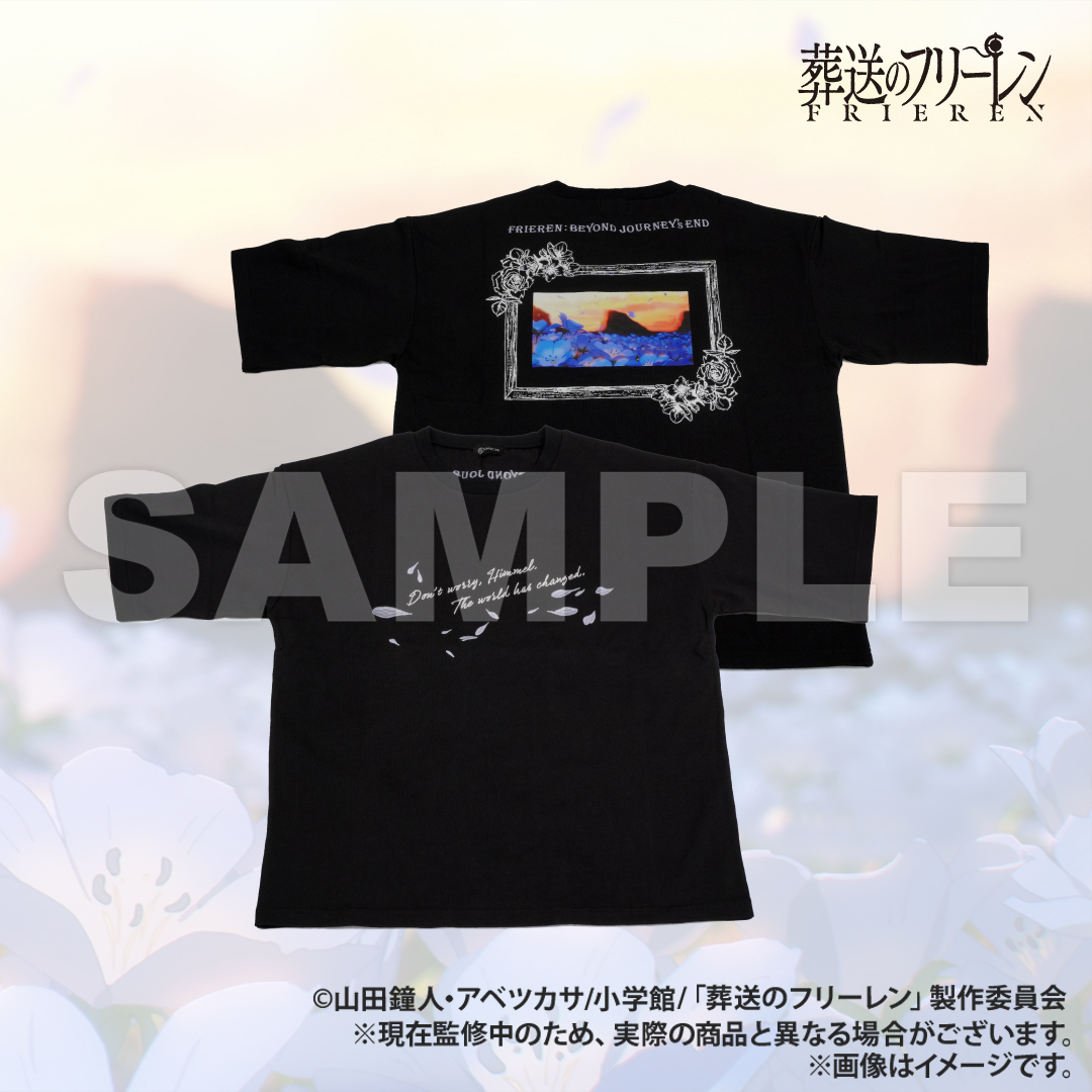 葬送のフリーレン | AMICIS 蒼月草Tシャツ Black XLサイズ