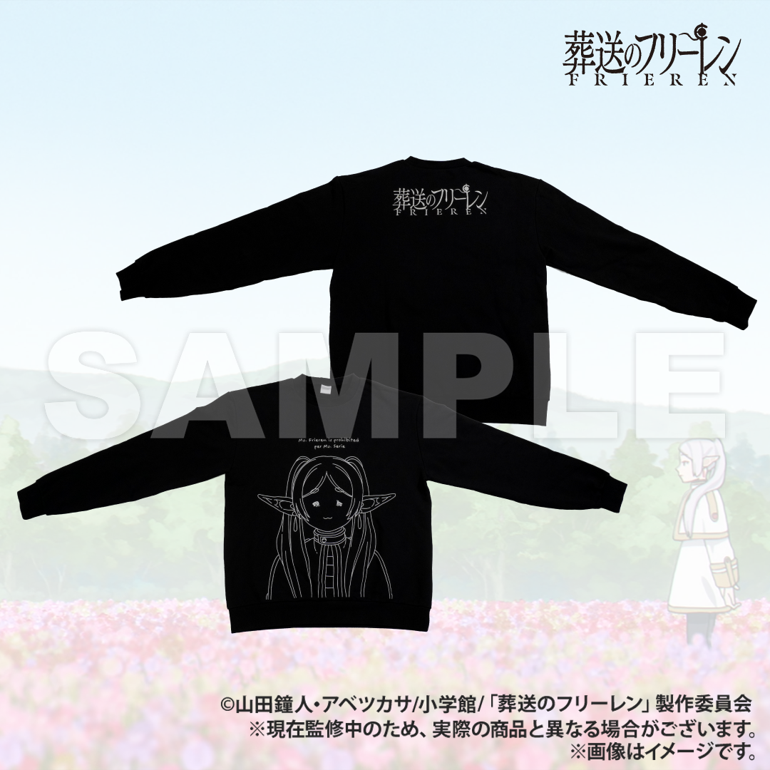 葬送のフリーレン | AMICIS しょんぼり顔スウェット Black Mサイズ 